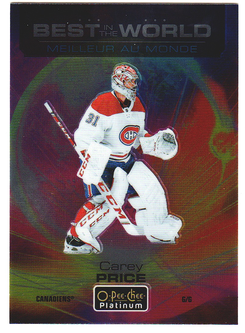 (image for) 2020-21 OPC Platinum Best in the World #BW10 Carey Price